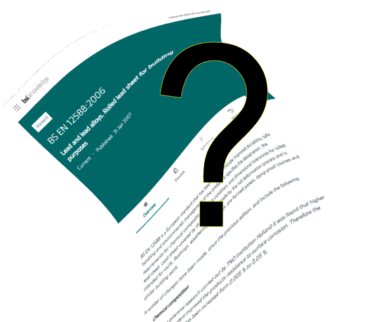 BSEN12588:2006 - the continued use of code numbers