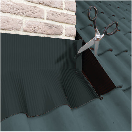 Lead Alternative Self Adhesive Flashing Strip on a roof